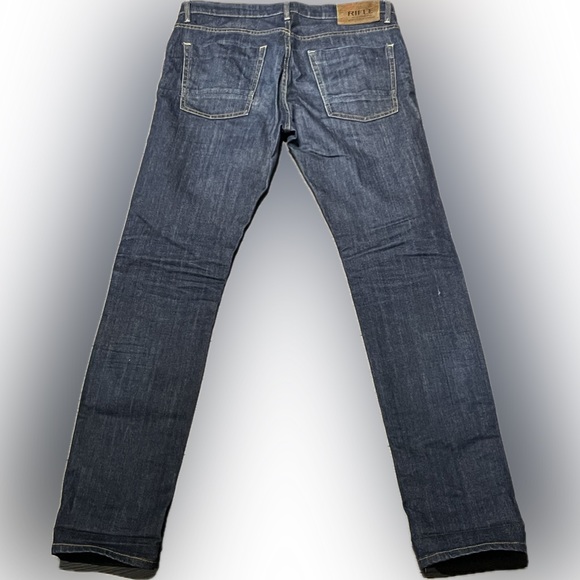 Men jeans dark blue size 30 skinny fit 99% cotton 1% elastane - Picture 3 of 5